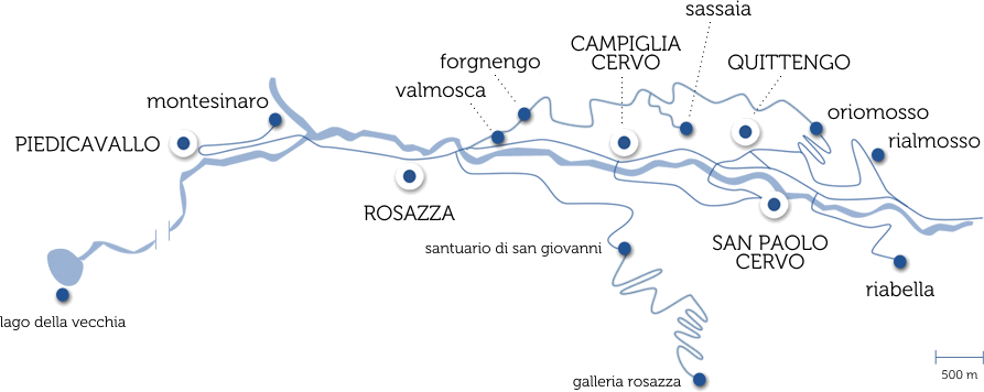 Hohe Karte von Valle Cervo